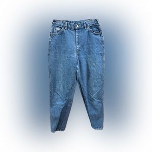 Vintage 80’s Lee High Waist Mom Jeans Medium Wash 14 Med ILGWU